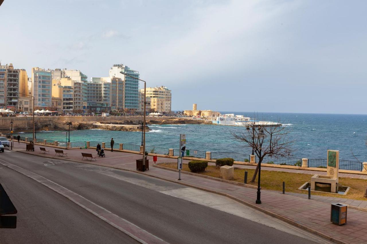 Spacious Seafront Apt With Living, Sofa, Wifi & Ac By 360 Estates Sliema Exterior foto